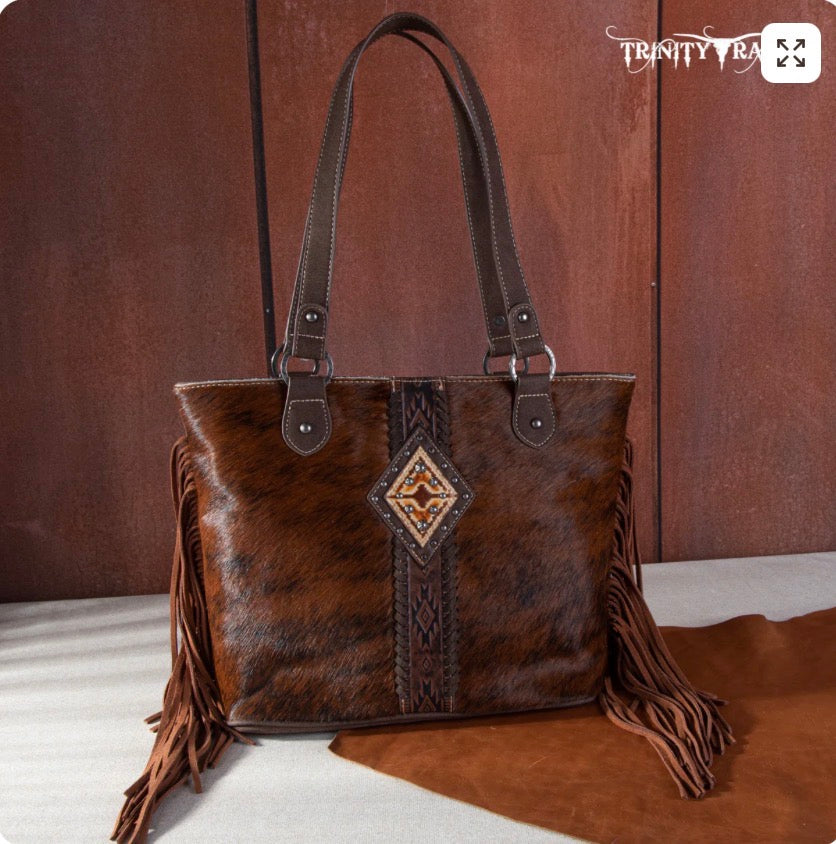 Trinity Ranch Hair On Cowhide Tote