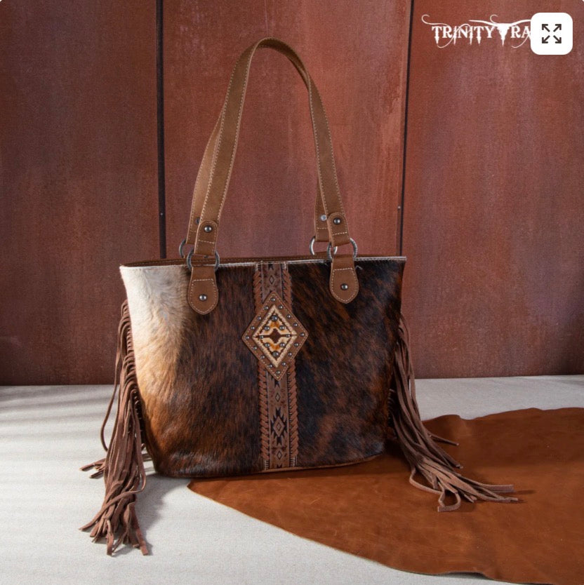 Trinity Ranch Hair On Cowhide Tote