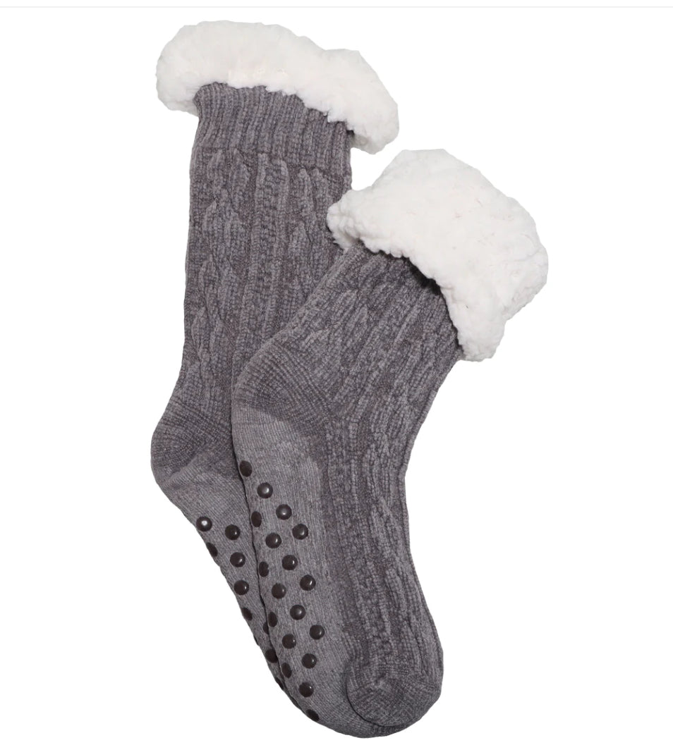 Women’s Sherpa Lined slipper socks