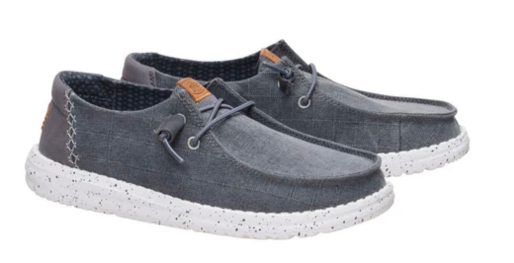 Hey Dude Wendy Chambray Grid Charcoal Shoe – RM Tack & Apparel
