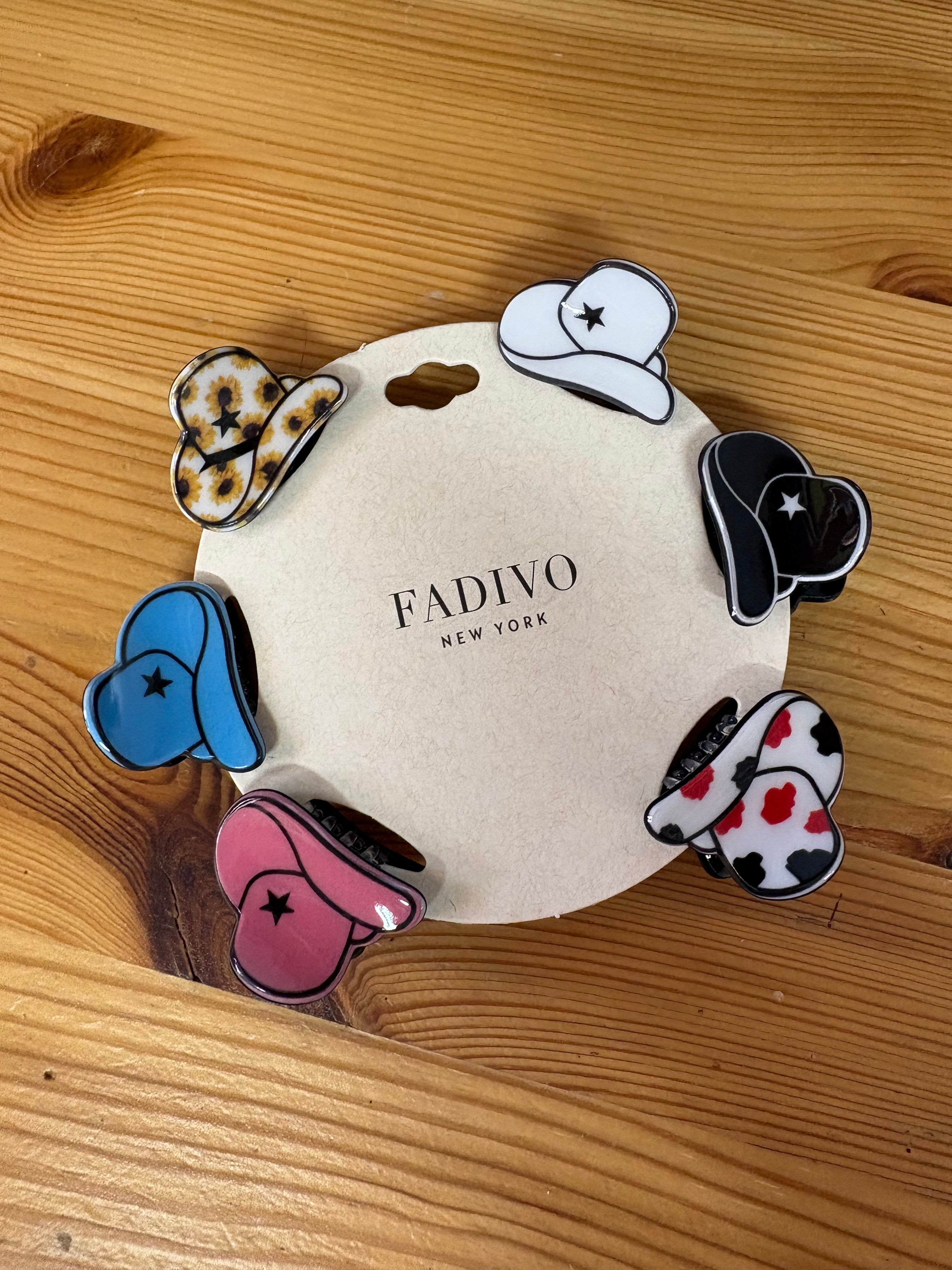 6 pk Small Cowboy Hat Hair Claws - RM Tack & Apparel