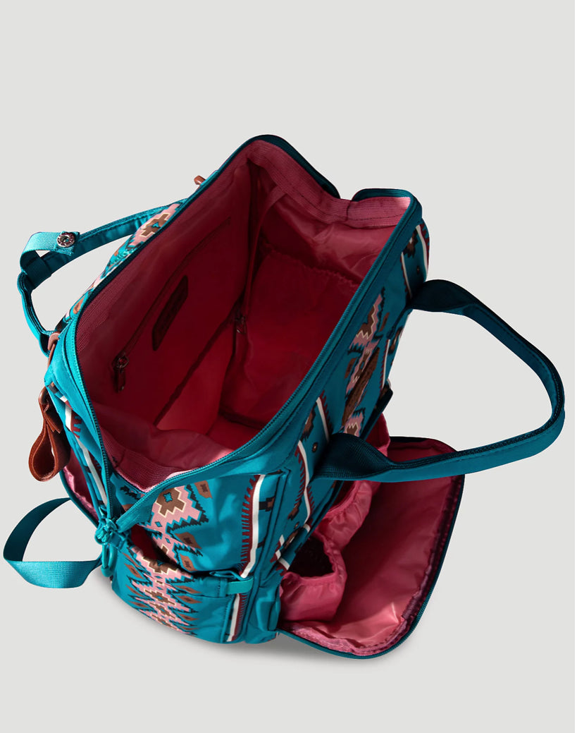 Wrangler Southwestern Print Backpack in Turquoise