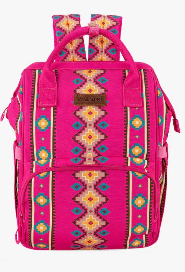 Wrangler Southwestern Print Backpack in Pink