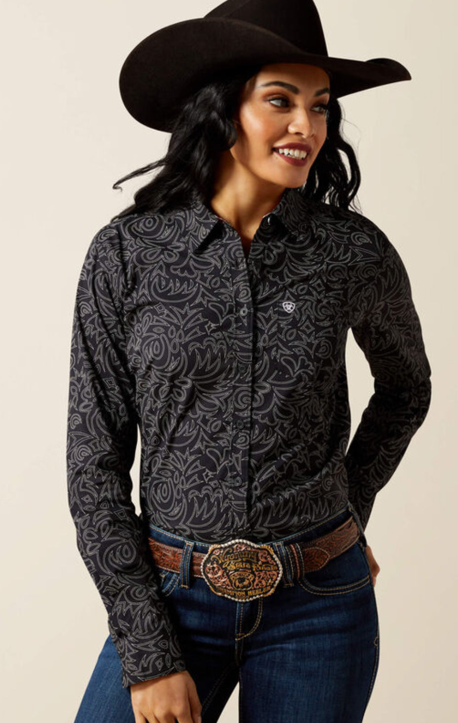 Women’s Black Ariat Kirby Stretch Shirt