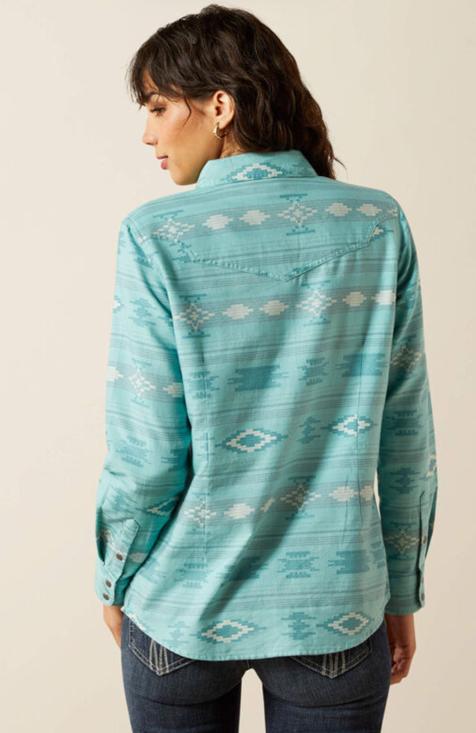 Women’s Ariat Turquoise Montana Aztec Snap Shirt