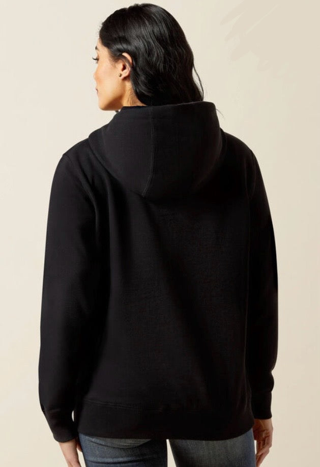 Women’s Ariat Black Boot Stitch Logo Hoodie