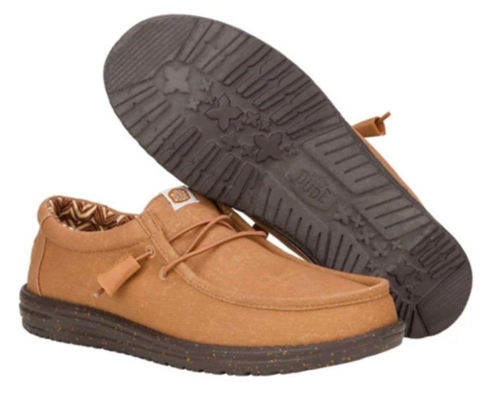 Men’s Hey Dude Wally Stetch Canvas Nut