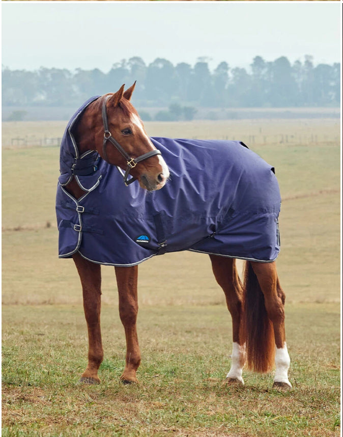 Weatherbeeta ComFiTec Tyro Turnout Combo Neck 50G Navy/Charcoal