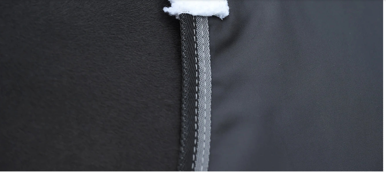 Weatherbeeta Anti-Static Fleece Cooler Standard Neck Black/Silver