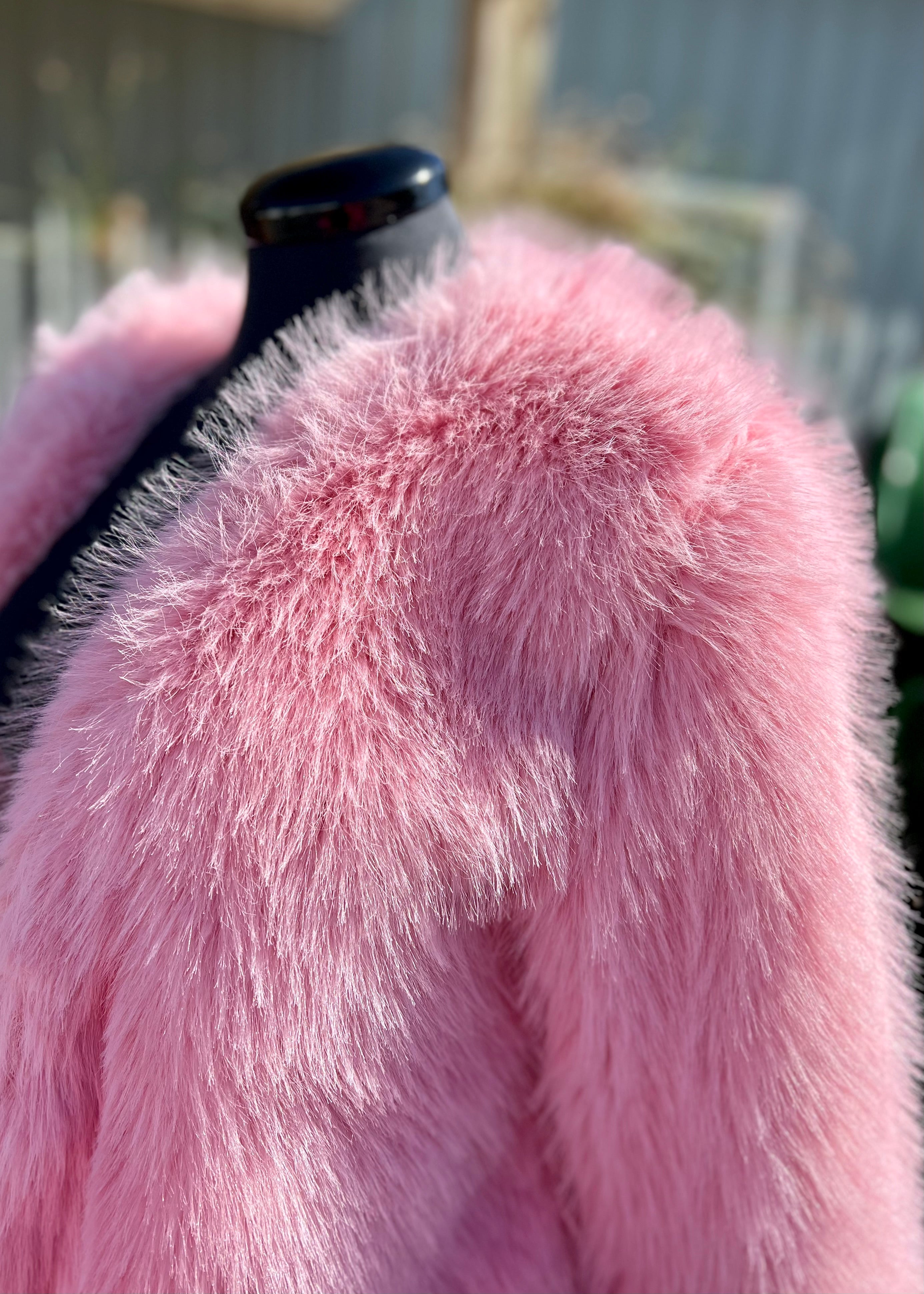 Pink Luxury Fur Jacket