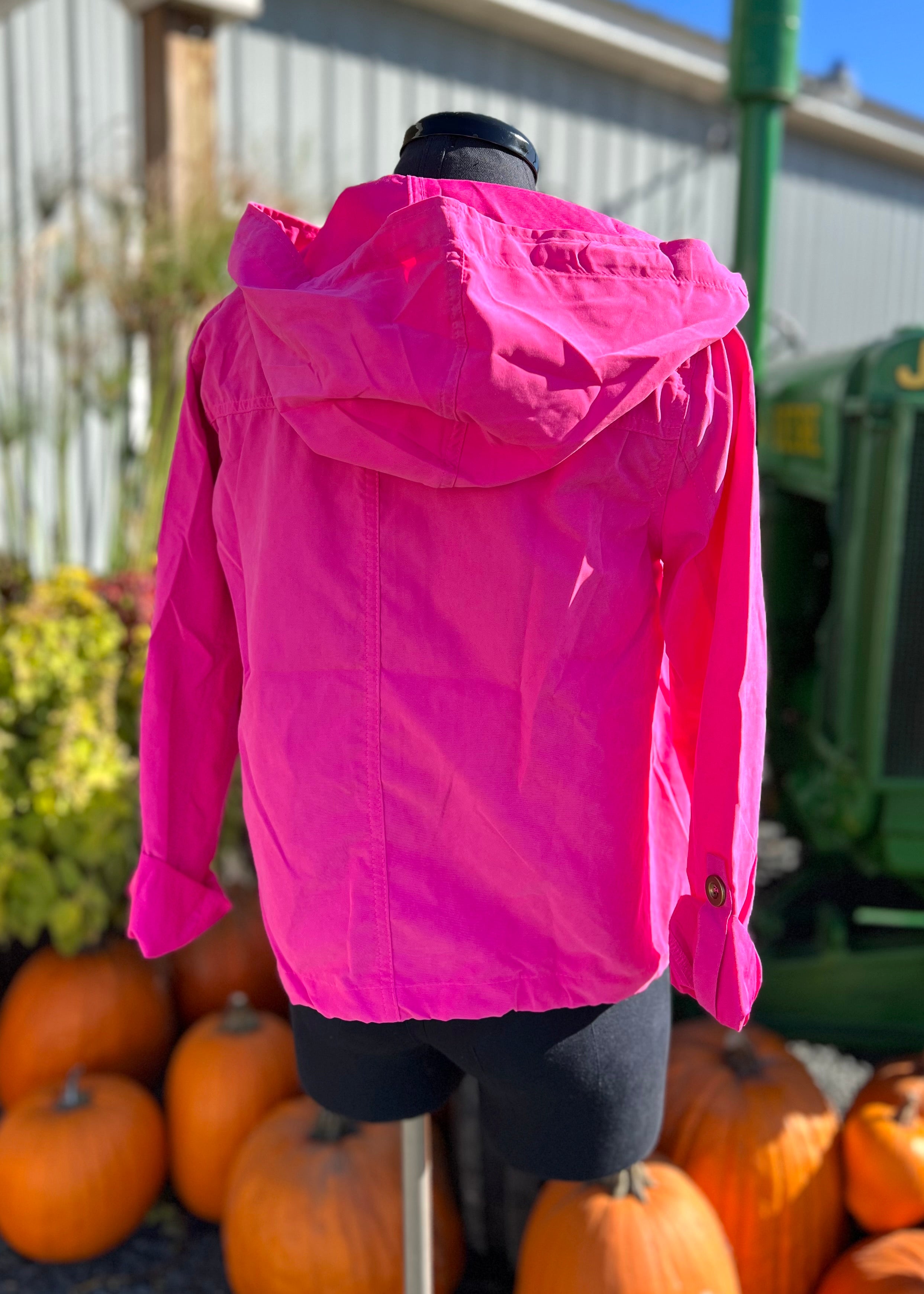 Pink Sporty Wind Breaker Jacket