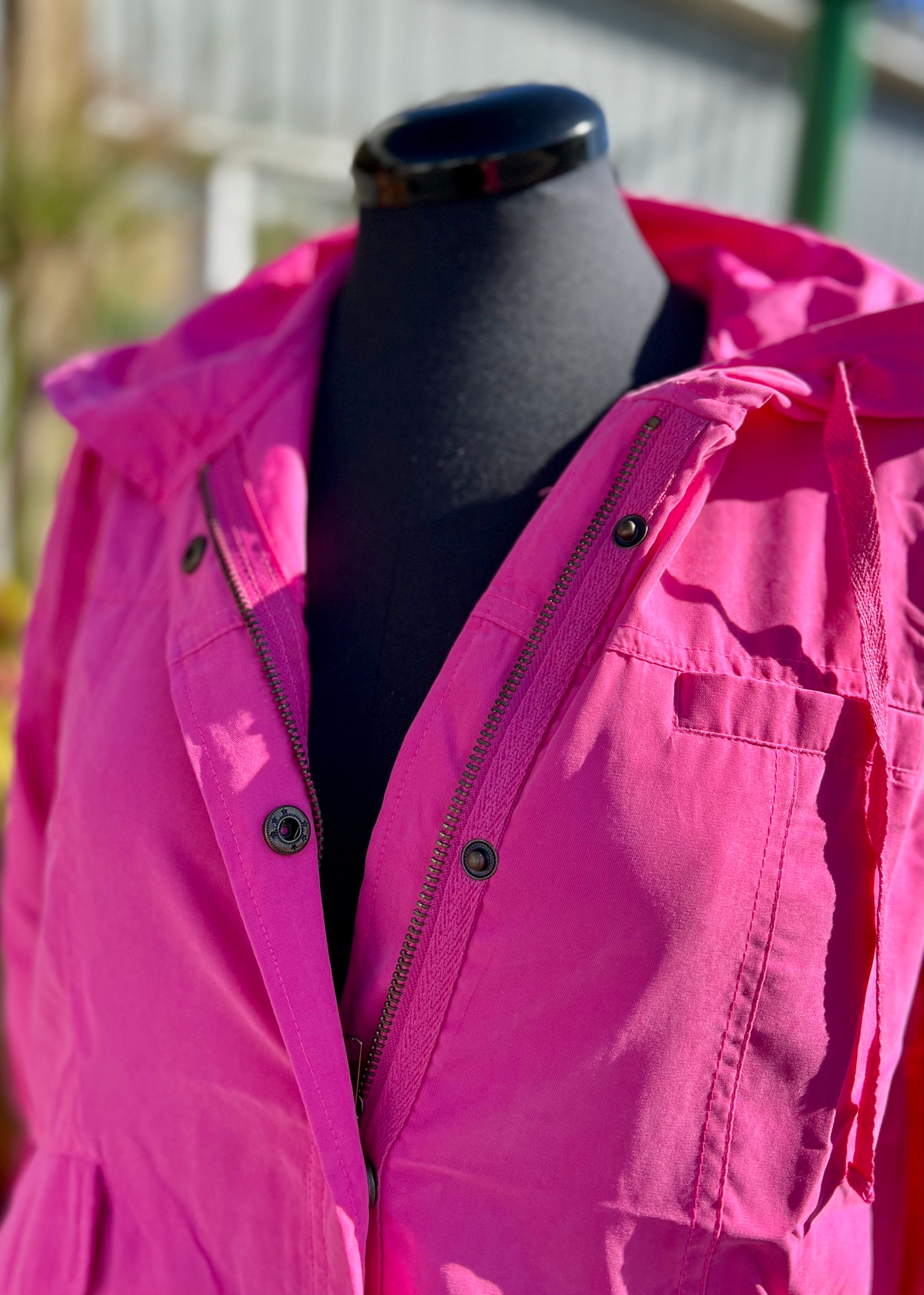Pink Sporty Wind Breaker Jacket