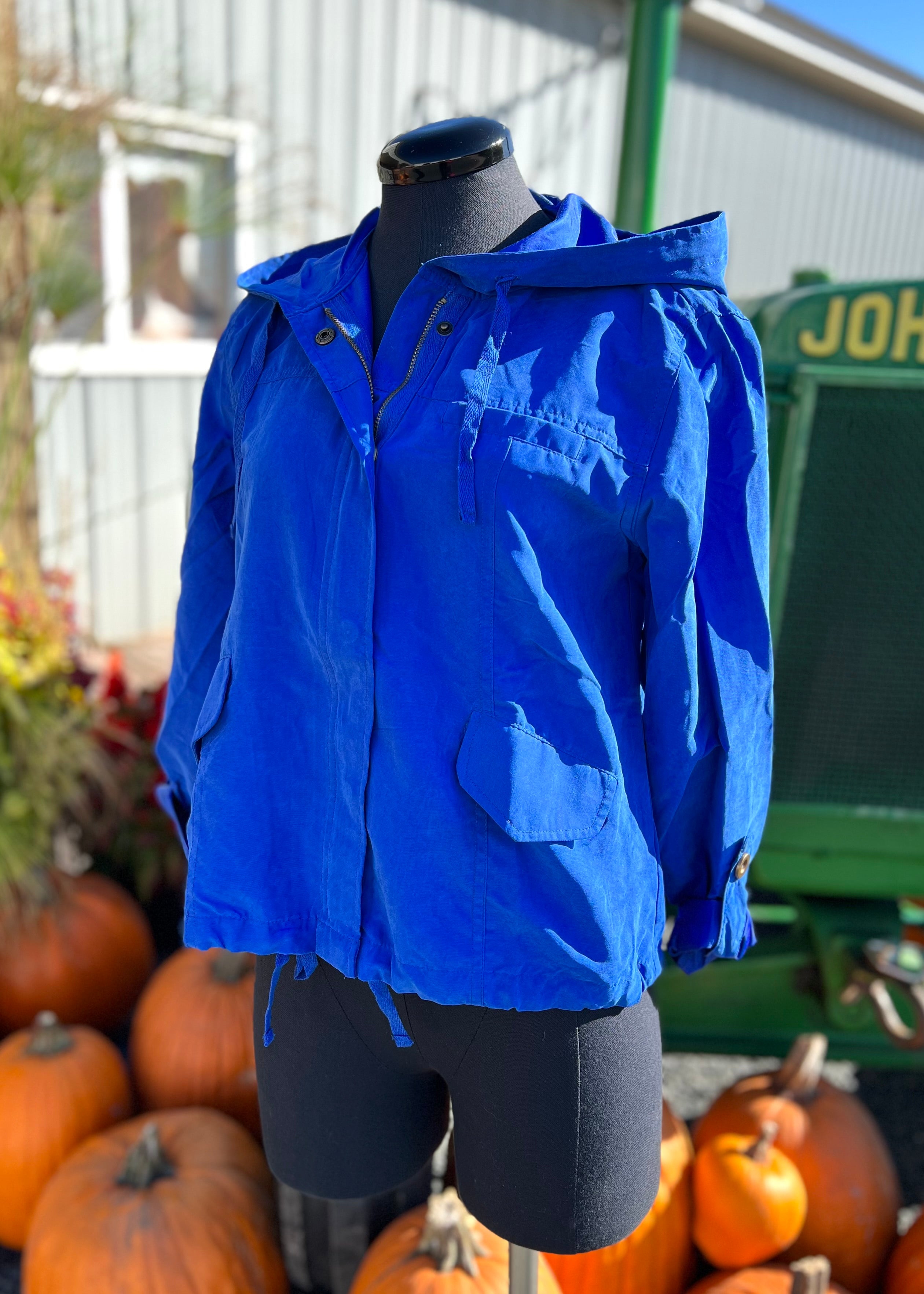 Blue Sporty Wind Breaker Jacket