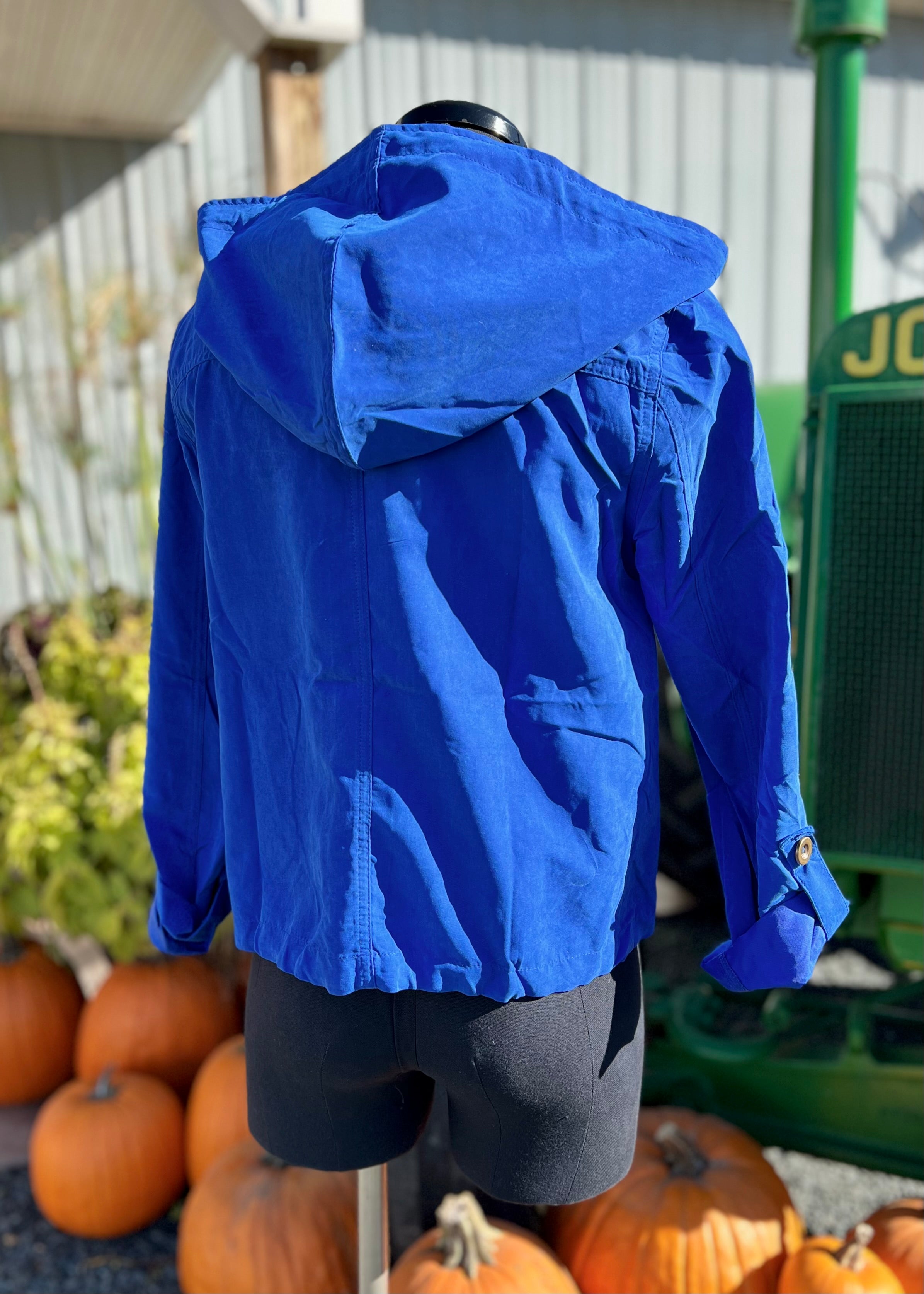 Blue Sporty Wind Breaker Jacket