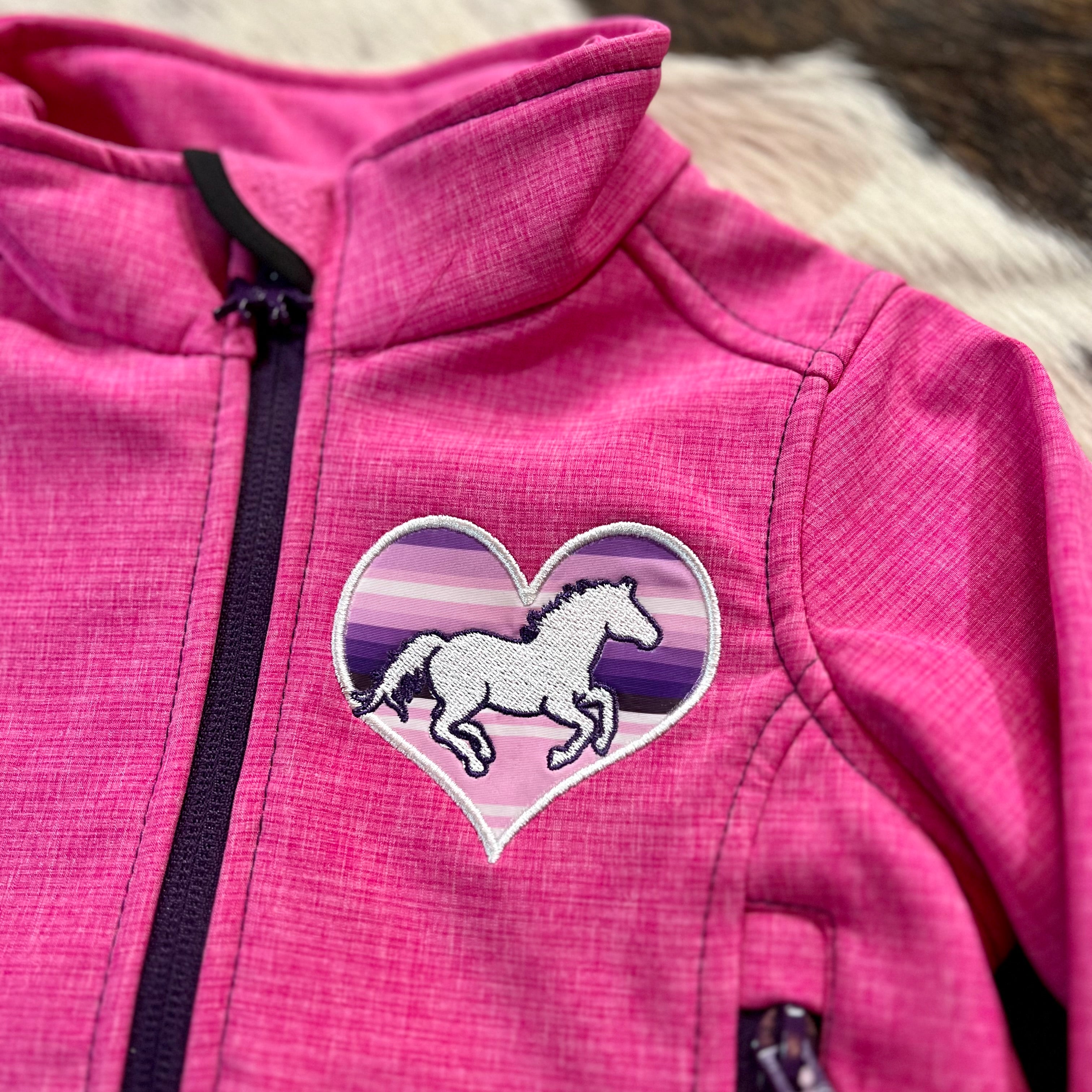 Cowgirl Hardware Serape Heart Horse Poly Shell Jacket Infant/Toddler