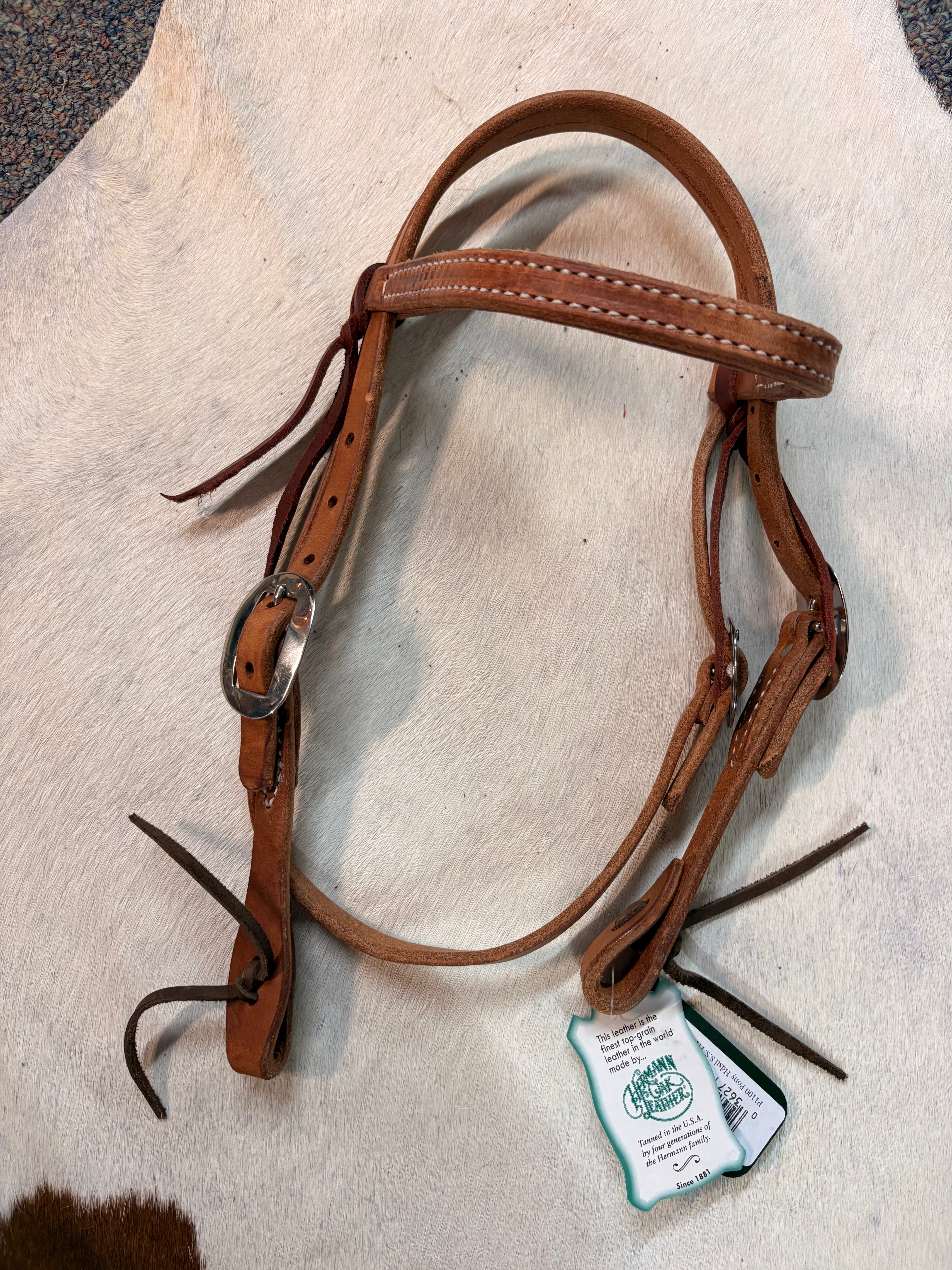 SS Dble Buckle Pony Hdstall