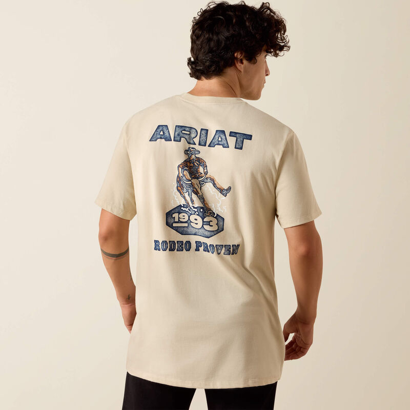 M Ariat Proven Stamp T-shirt- Natural