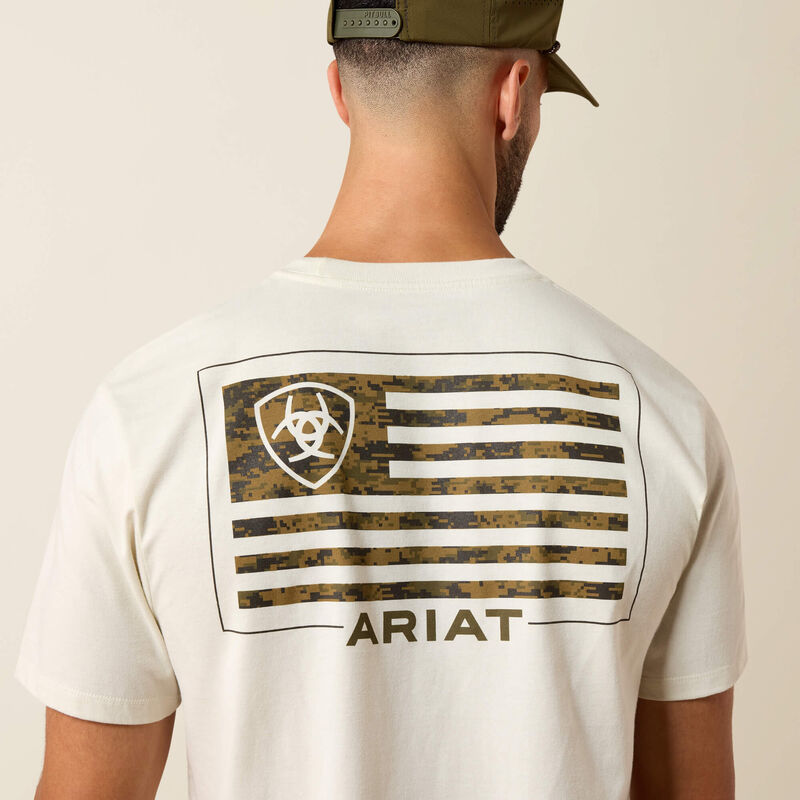 M Ariat Buckle Flat Patriot T-Shirt