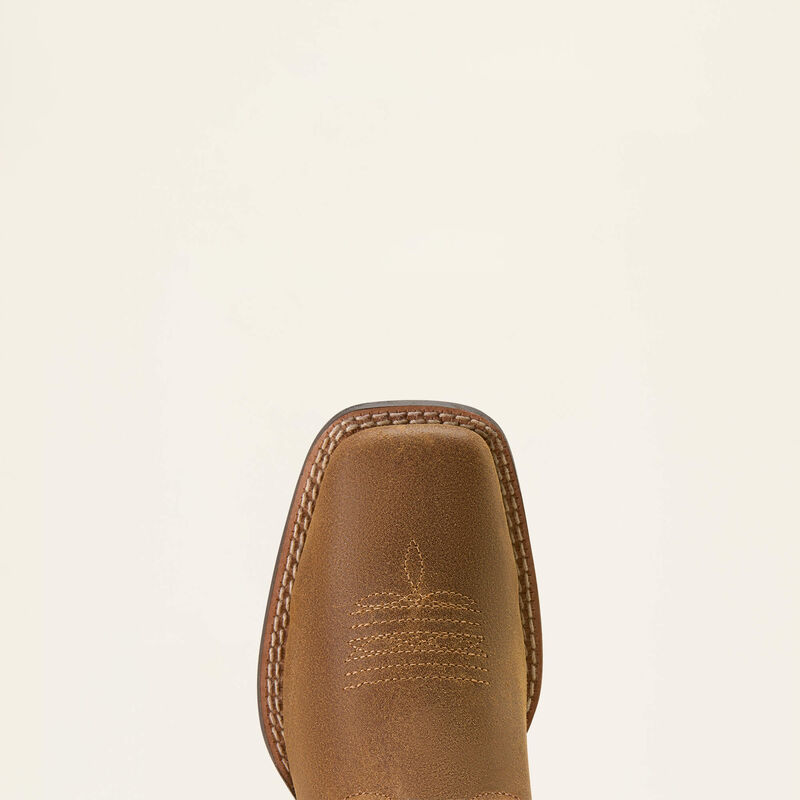Youth Ariat Westwood Square Toe Boot- Wicker/Hot Pink
