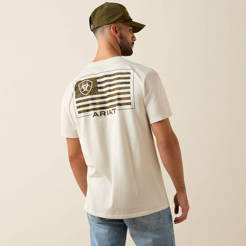 M Ariat Buckle Flat Patriot T-Shirt