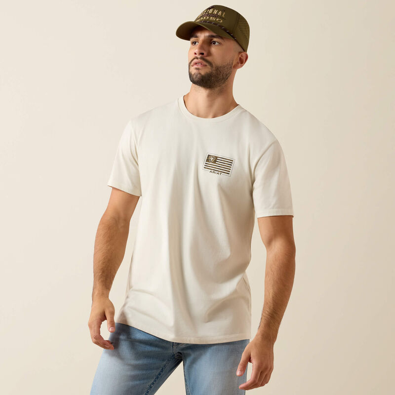 M Ariat Buckle Flat Patriot T-Shirt