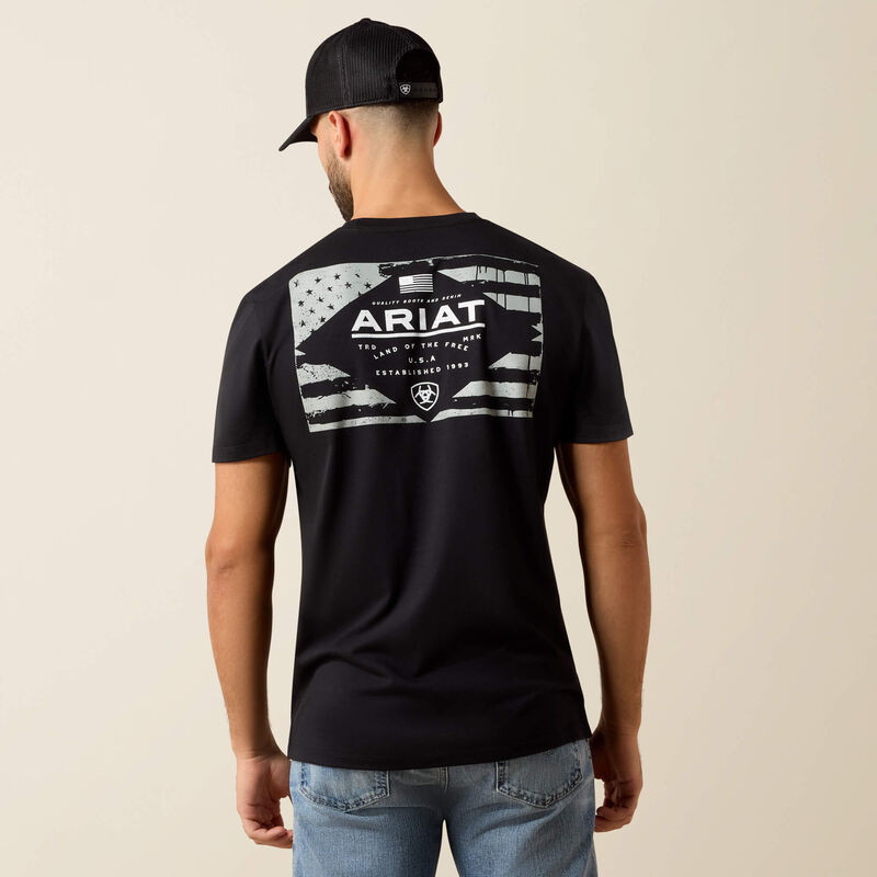 M Ariat Lockup Flag T-shirt