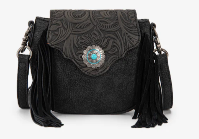 Montana West Fringe Muse Flap Crossbody Purse