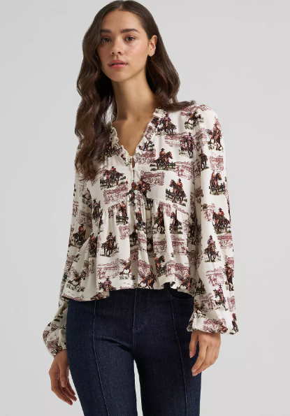 Wrangler Retro® Vintage Juliet Blouse - White