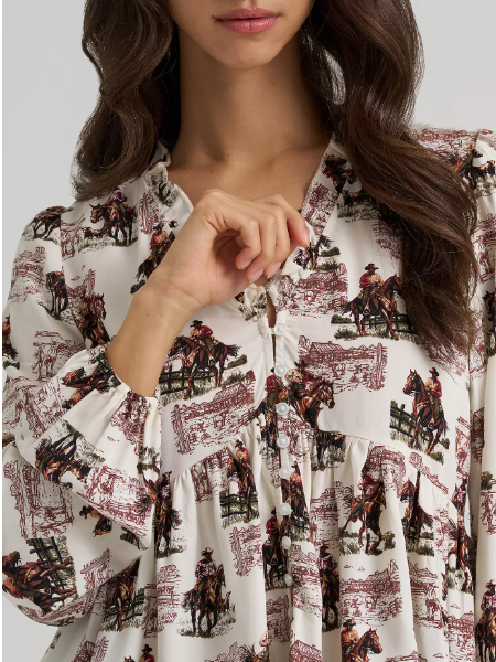 Wrangler Retro® Vintage Juliet Blouse - White