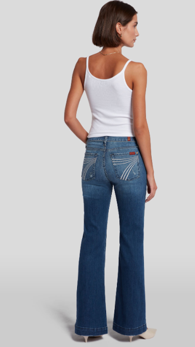 7 For All ManKind TAILORLESS DOJO in Slim Illusion- Lake Blue