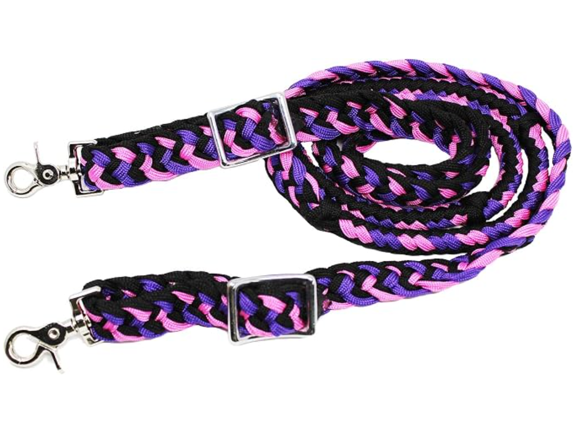 Multi Colored Braid Roping Rein
