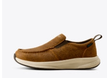 W Ariat Buckeye Slip On Waterproof Shoe- Tooled Brown
