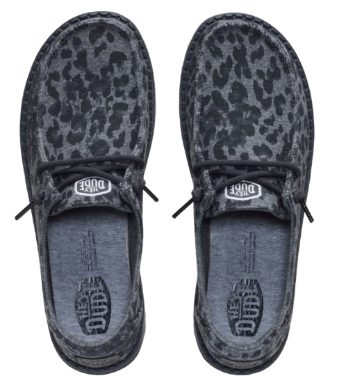 Wendy Stretch Jersey Leopard-Charcoal/Multi
