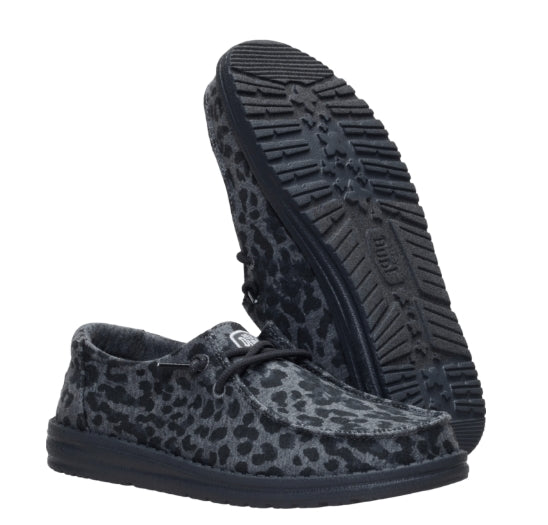 Wendy Stretch Jersey Leopard-Charcoal/Multi