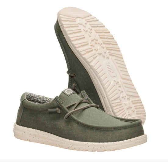 Wally Stretch Canvas-Tea Leaf/Parchment