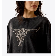 W Ariat Steer Story Long Sleeve T-Shirt