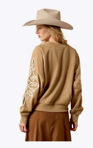 W Ariat Juliette Sweatshirt- Khaki Heather