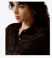 W Ariat Homestyle Shirt- Boot Scootin