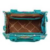 Wrangler Aztec Print Braided Detail Tote Bag