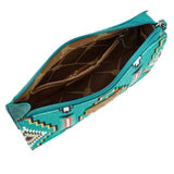 Wrangler Aztec Print Zip Around Wristlet Wallet