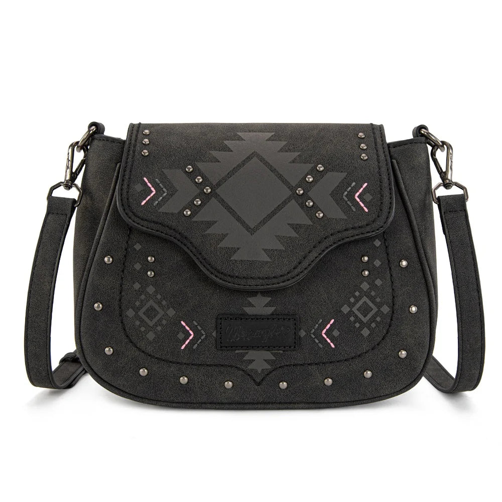 Wrangler Aztec Saddle Crossbody Bag
