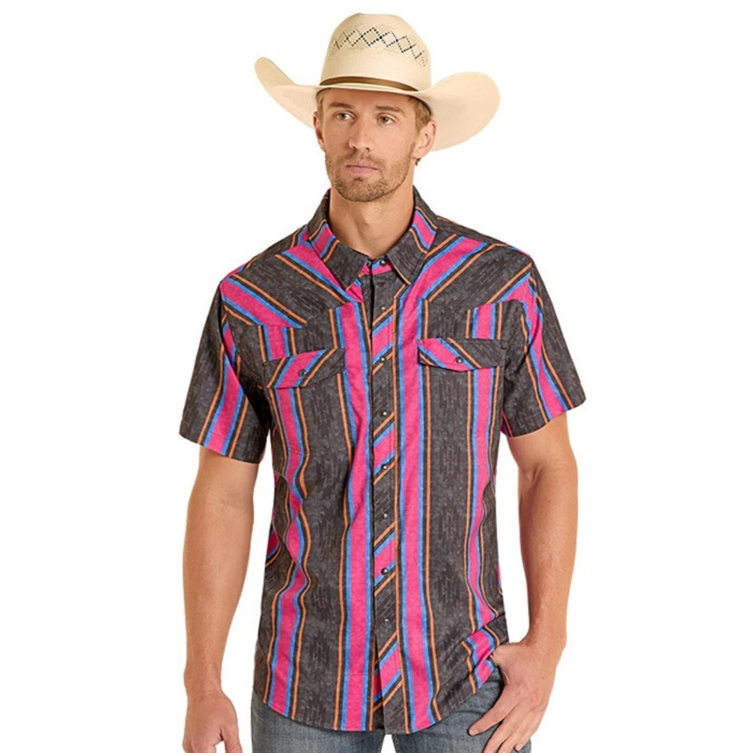 M RnR TEK Ripstop Stripe SS Shirt