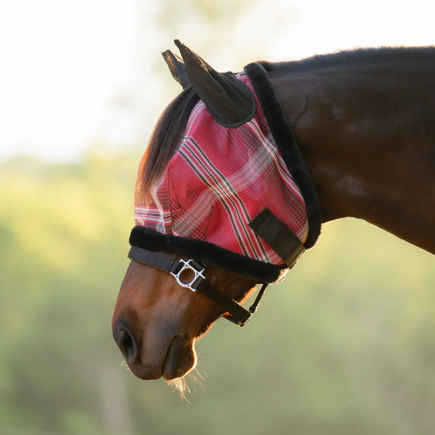 Kensington Protective Products Fly Mask With Ears, Forelock opening And Fleece Trim