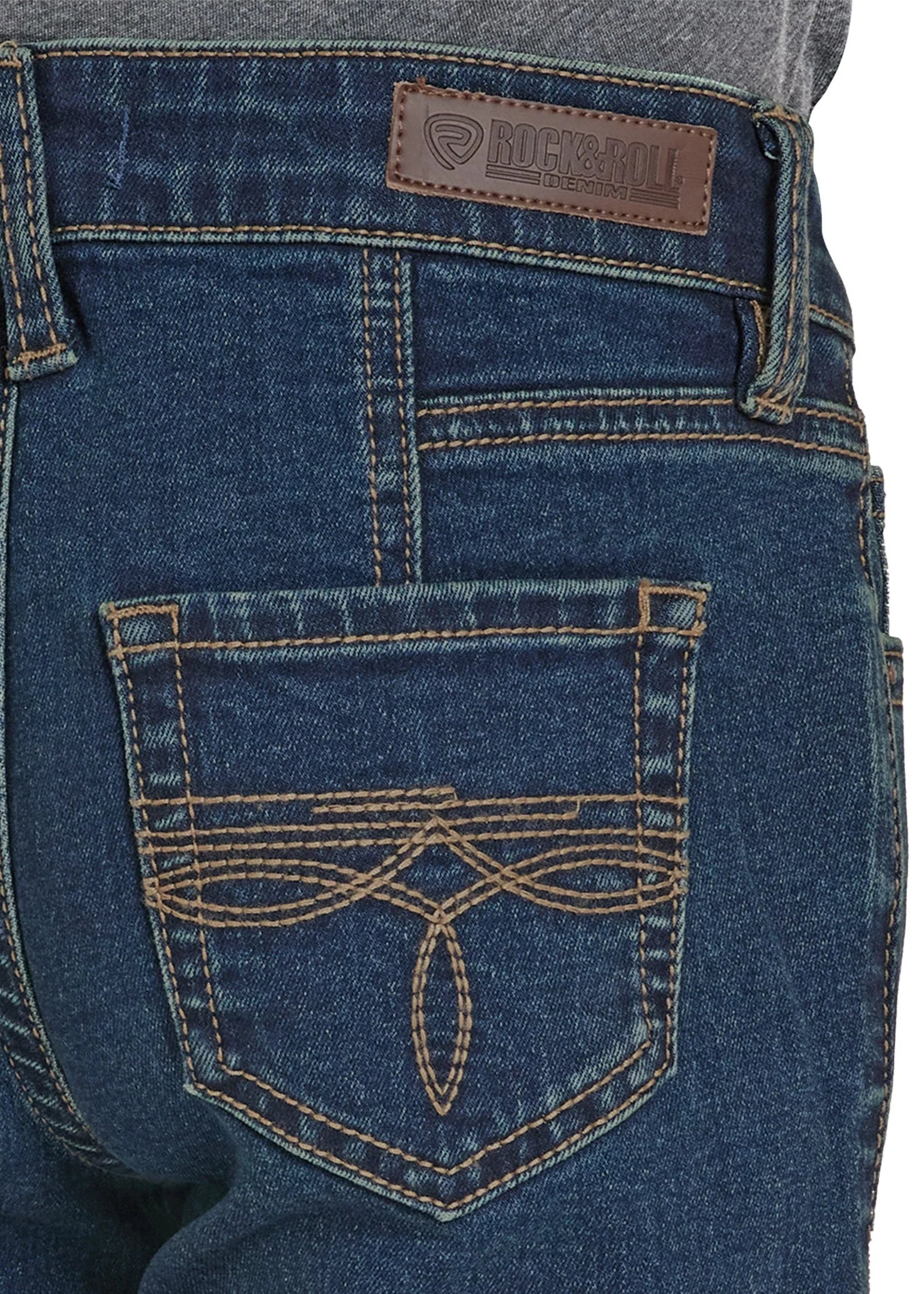 Girls Rock & Roll Classic Boot Stitch Pocket Trouser