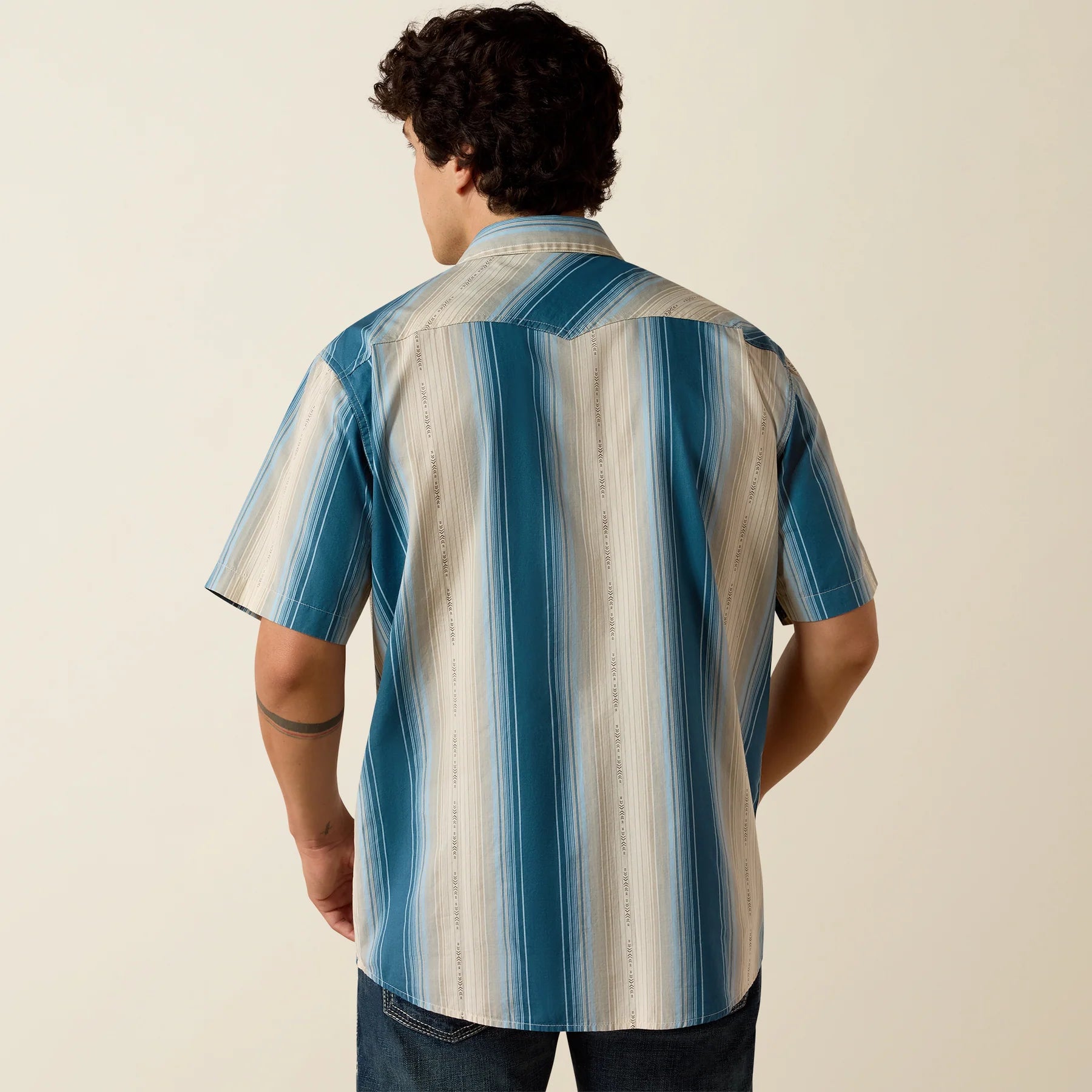 M Ariat Retro Hyland Fitted SS Snap Shirt-