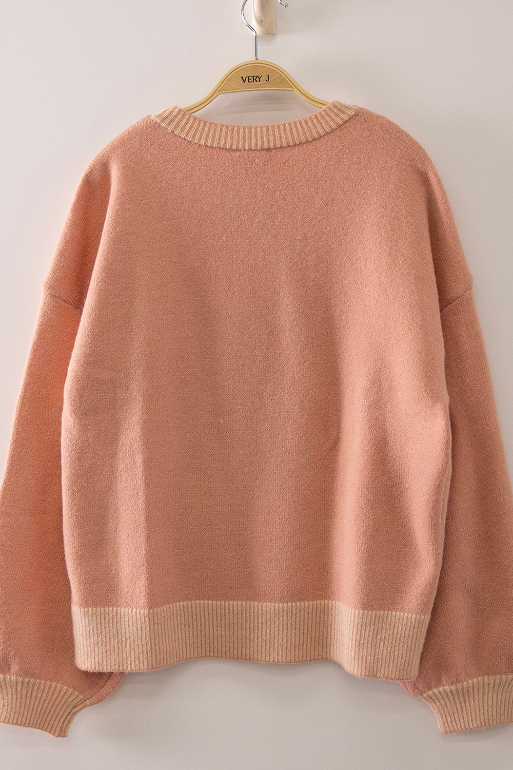 W Cute Dog Knit Sweater