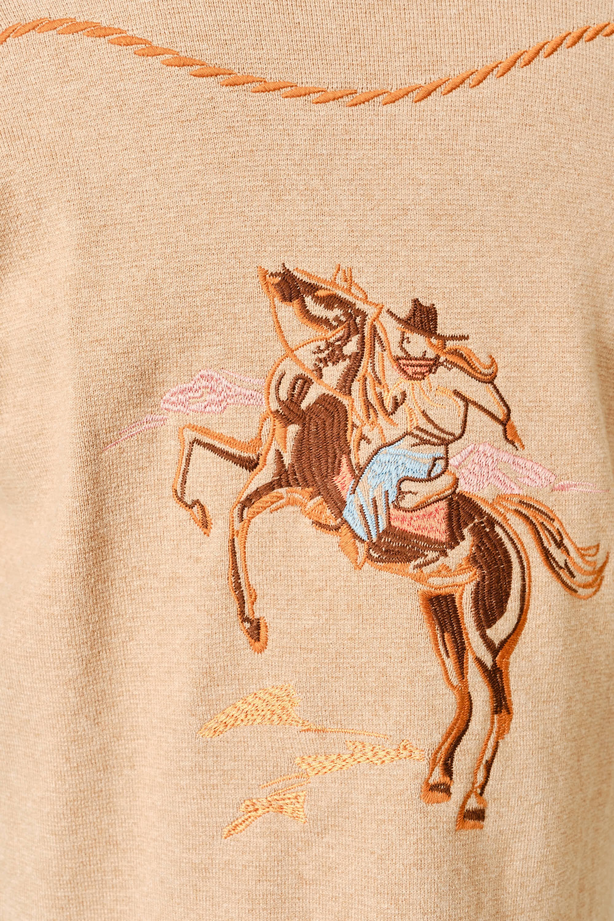 W Embroidered Western Cardigan