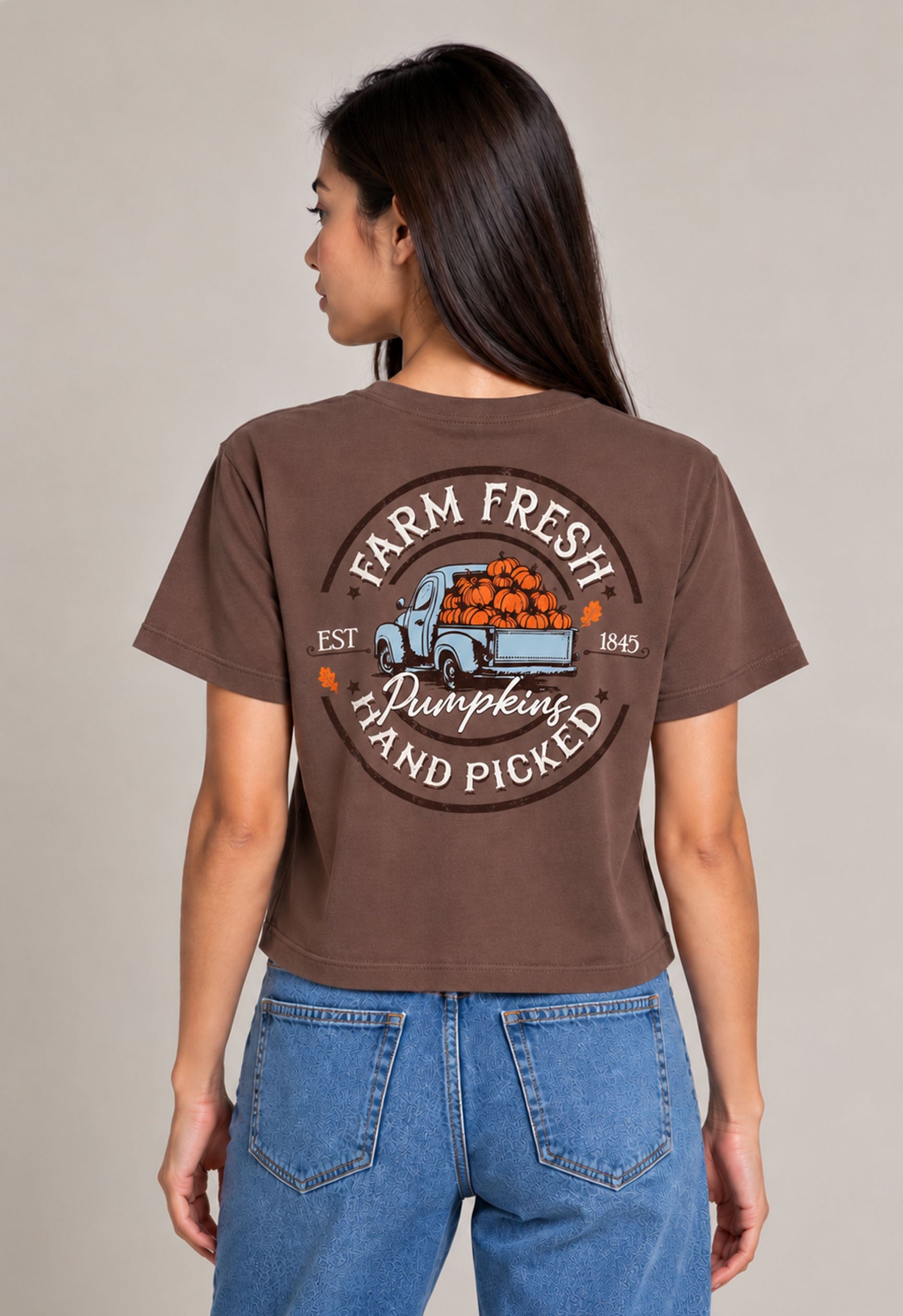 W Farm Fresh Pumpkin Graphic Tee