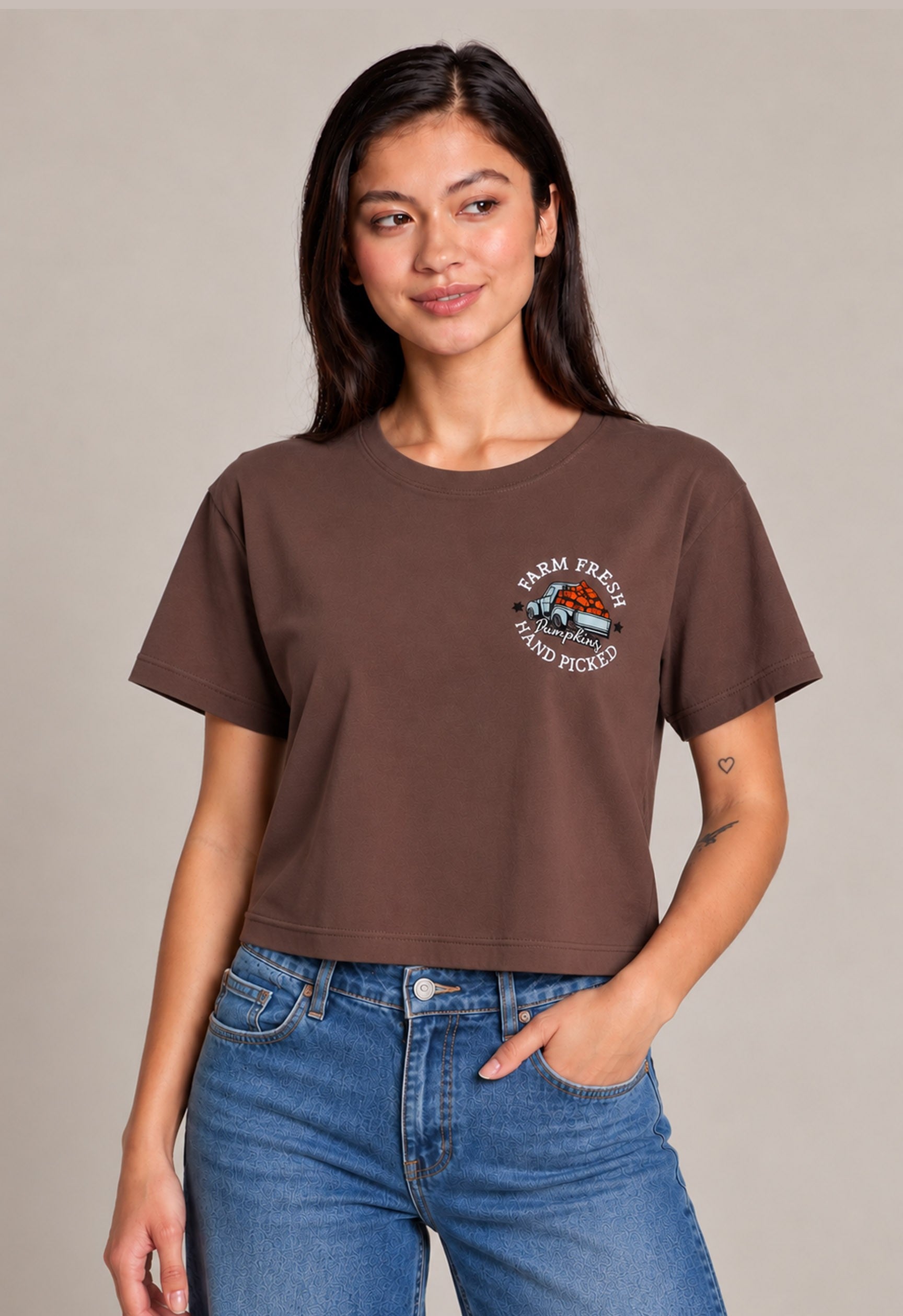 W Farm Fresh Pumpkin Graphic Tee