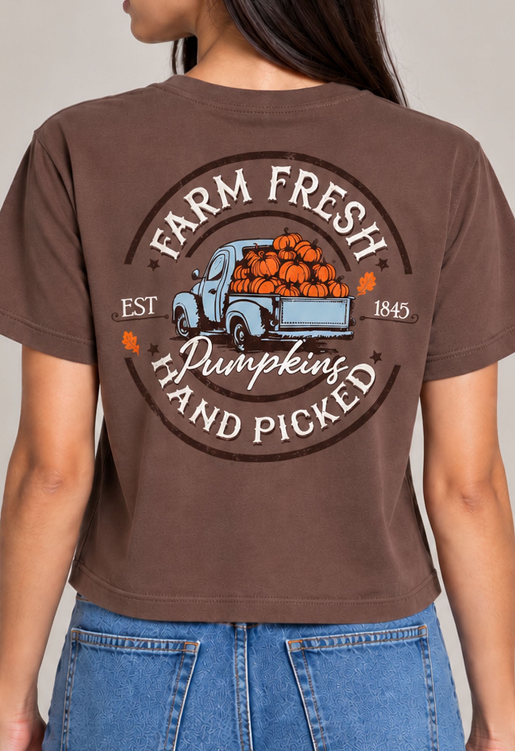 W Farm Fresh Pumpkin Graphic Tee